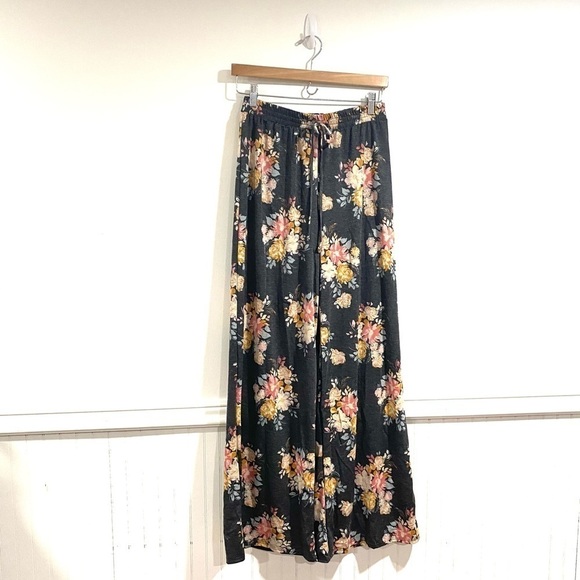 Sadie‎ & Sage pants loungewear floral soft drawstring wide leg - Picture 2 of 9